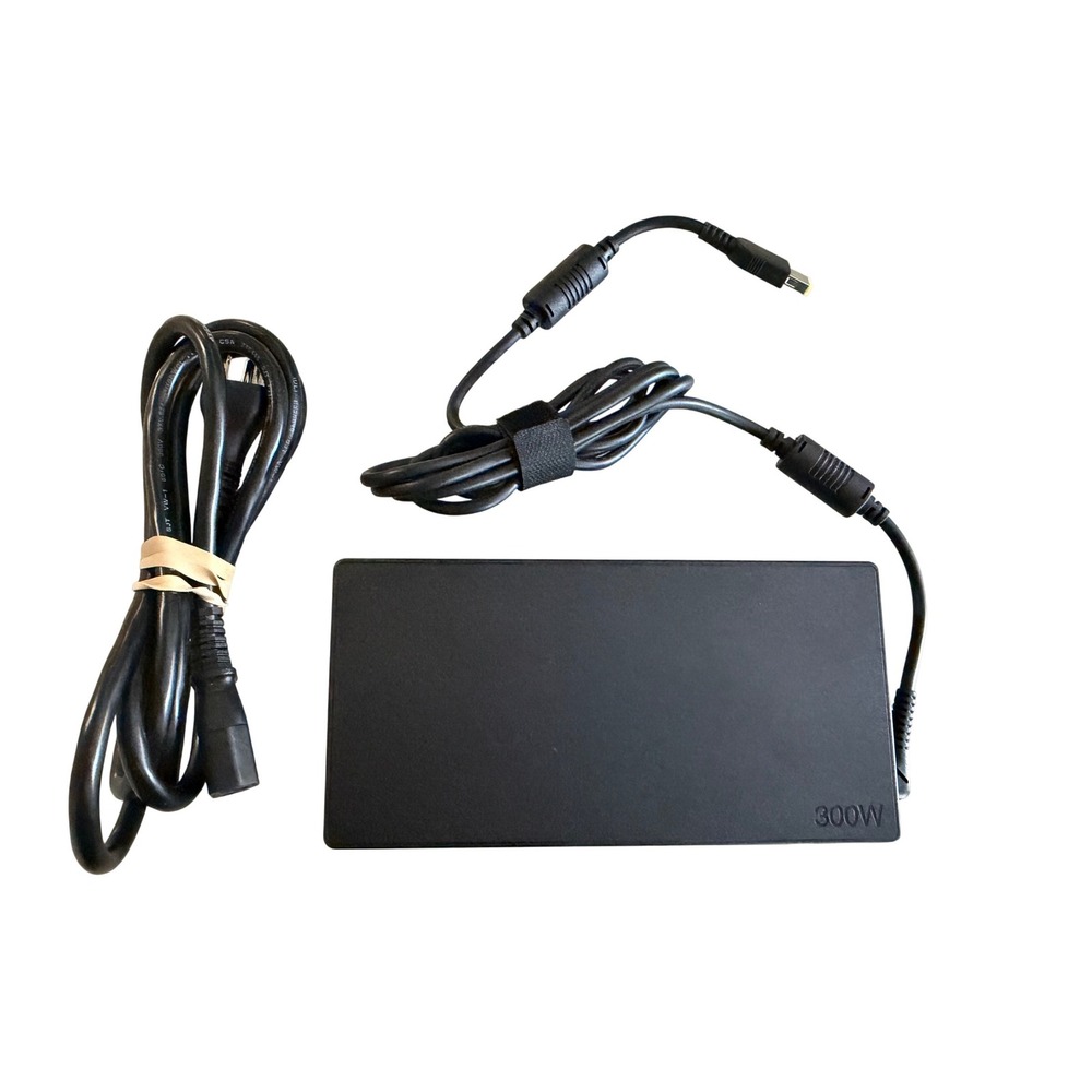 Lenovo 300W AC Adapter Charger 20V 15A Black  ADL300SDC3A Slim Tip